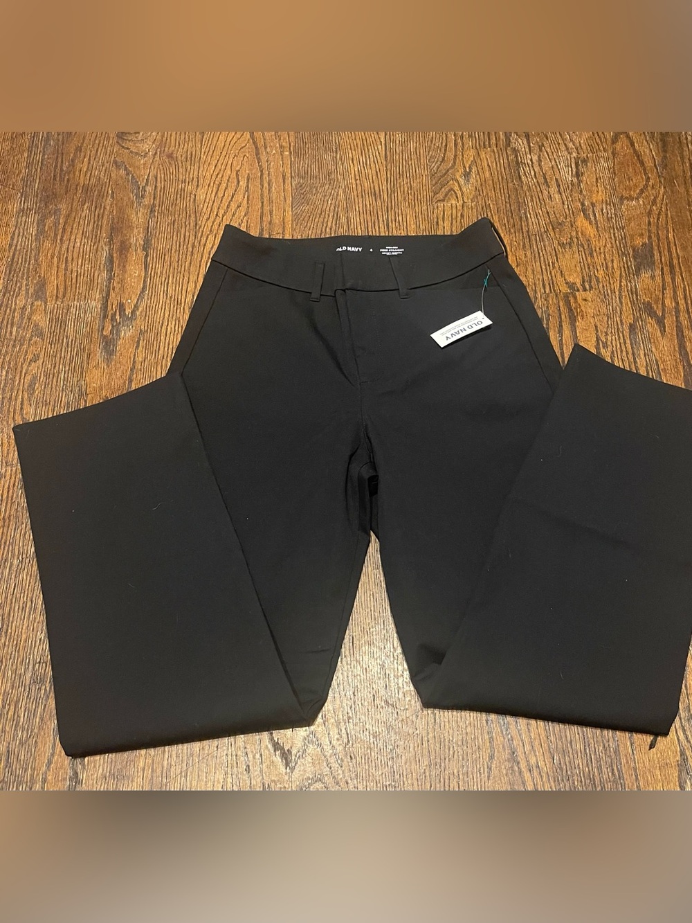 Old Navy women’s Black High-Rise Straight Pants size 4 NWT - Picture 5 of 11